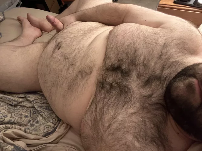 Laying here thinking of you