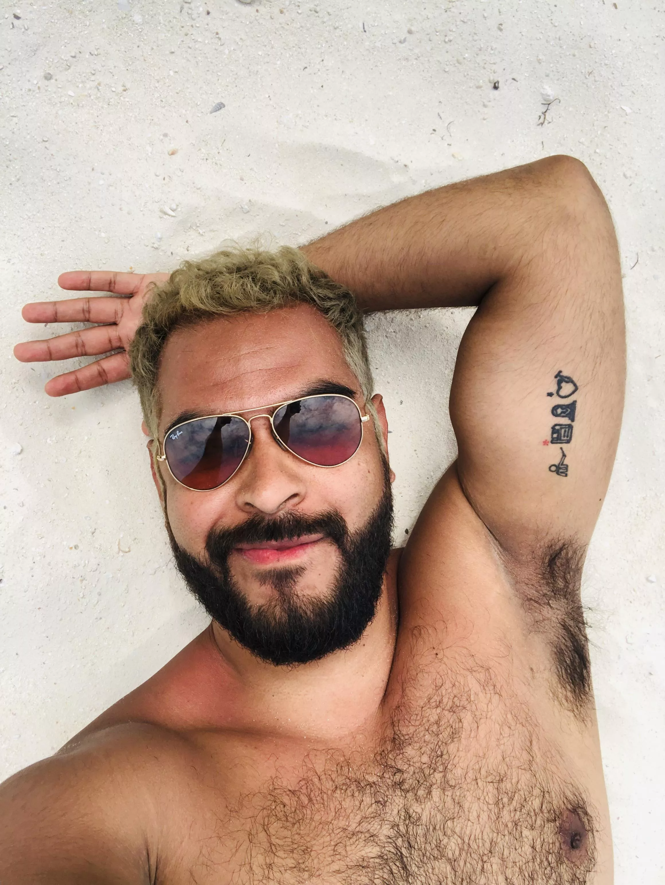 My hairy pit and chest