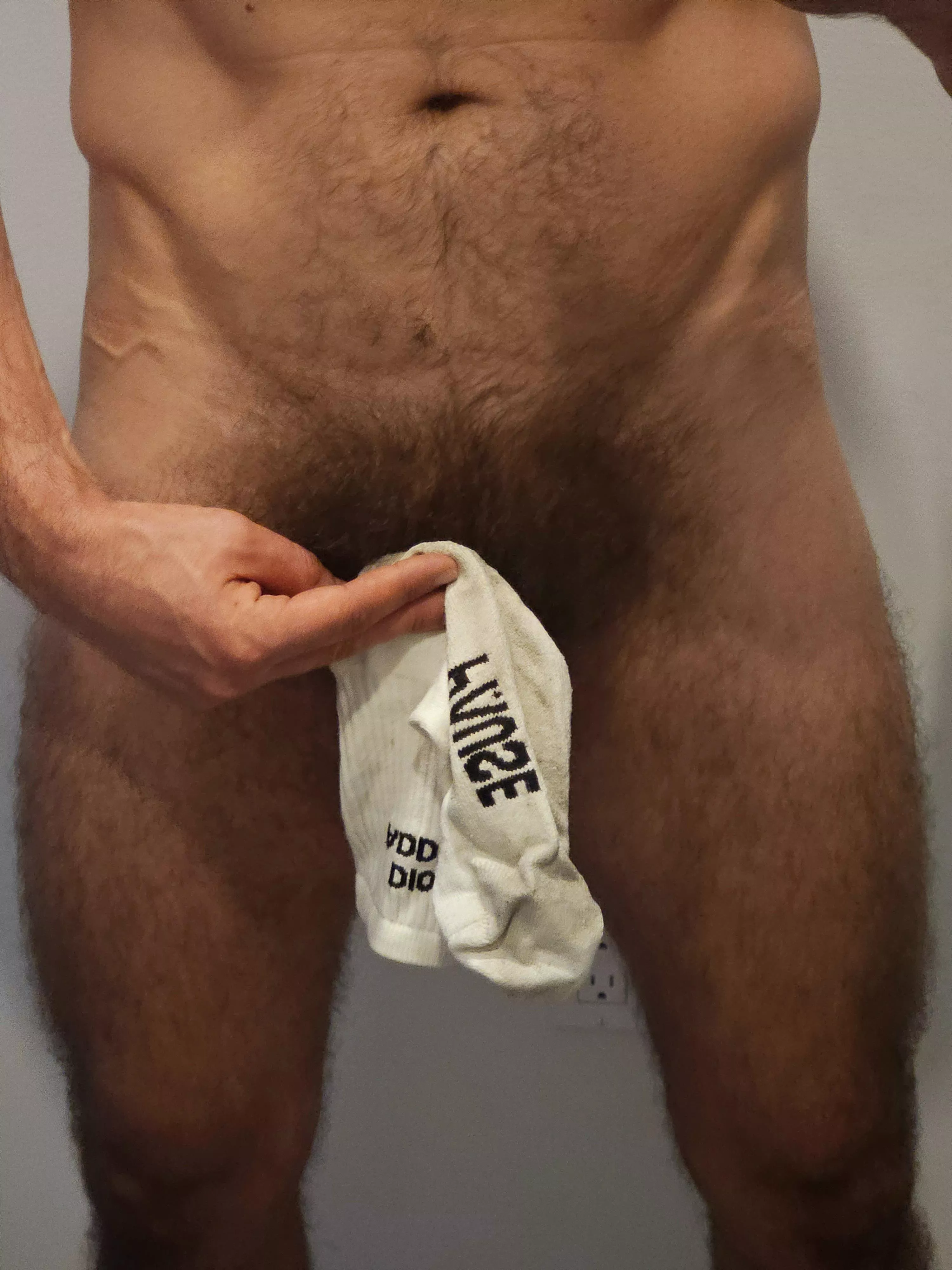 The socks are so dirty after workout session.