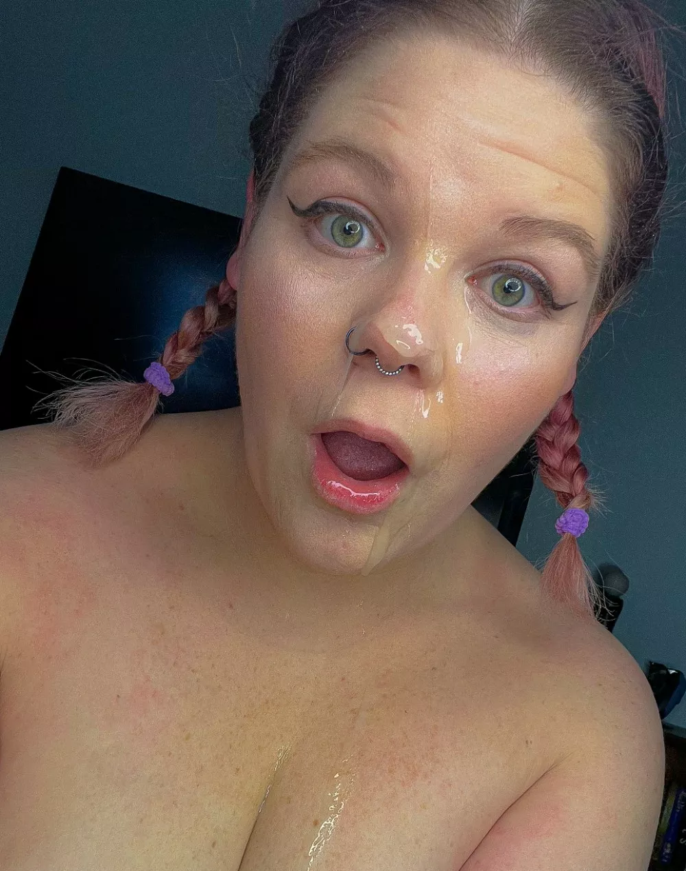 When you see the pigtails use my mouth and cover my face