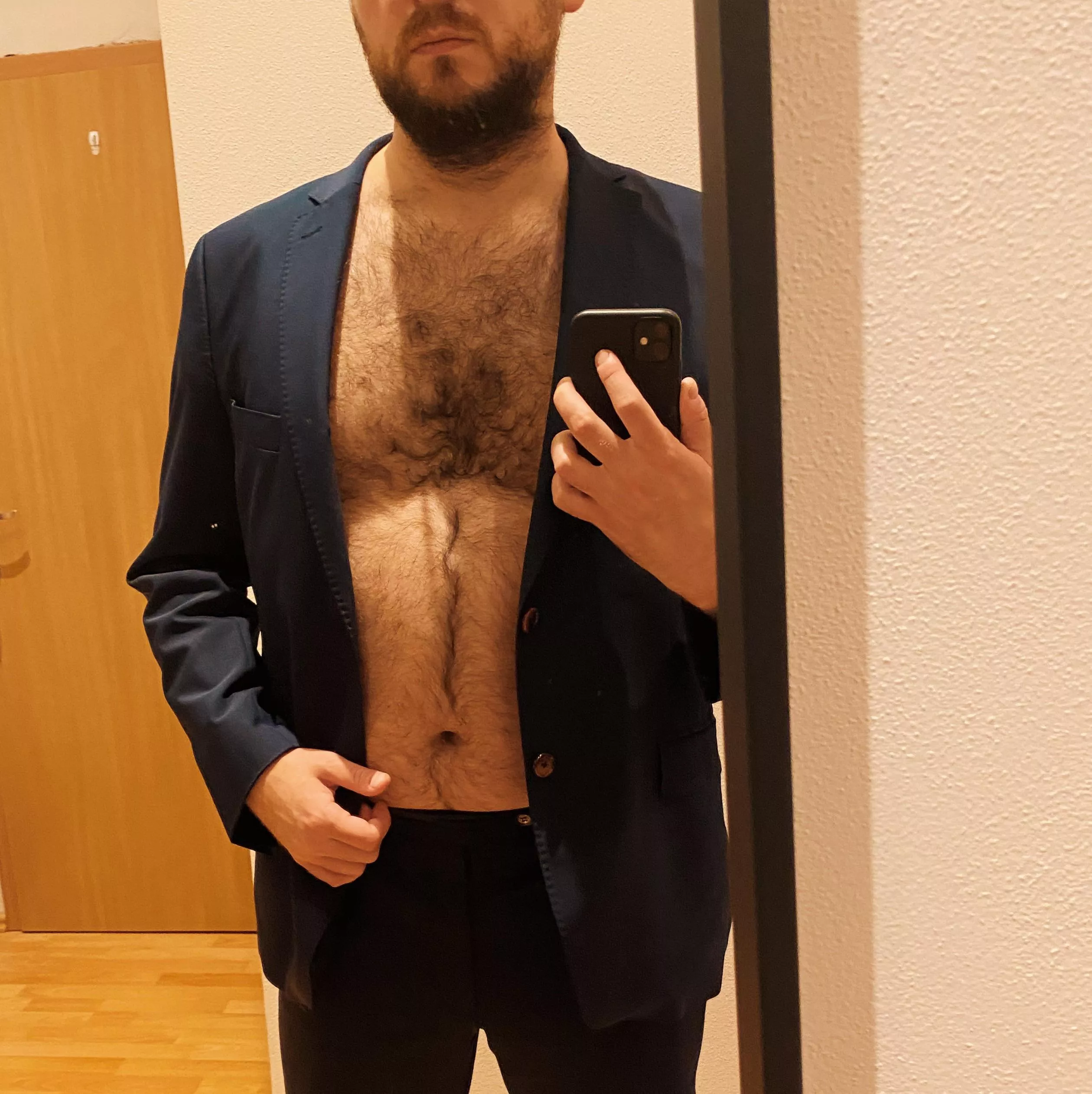 Getting dressed for work