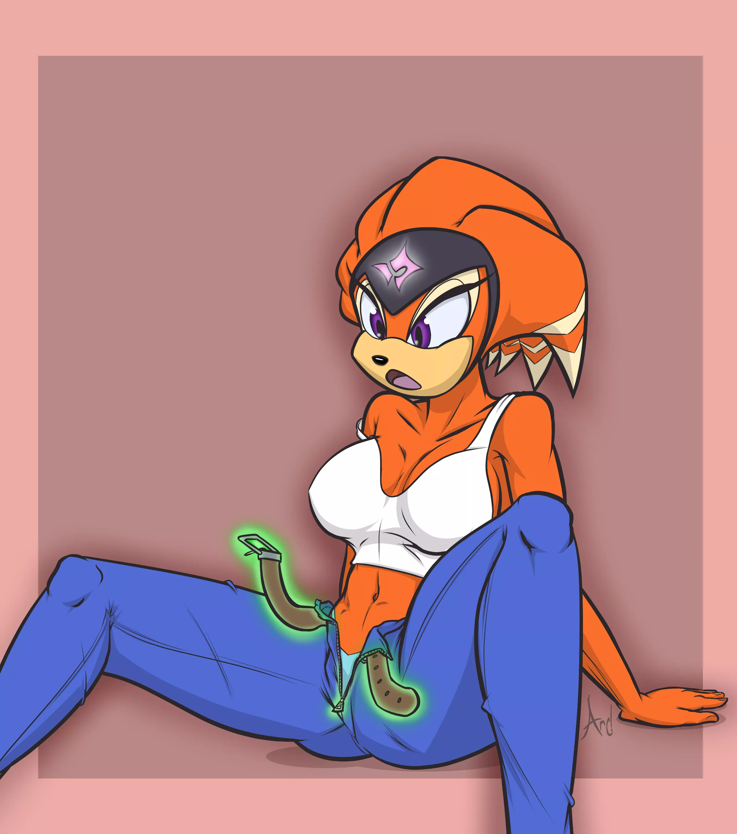 Ghostbustin with shade the echidna (worksofarc)