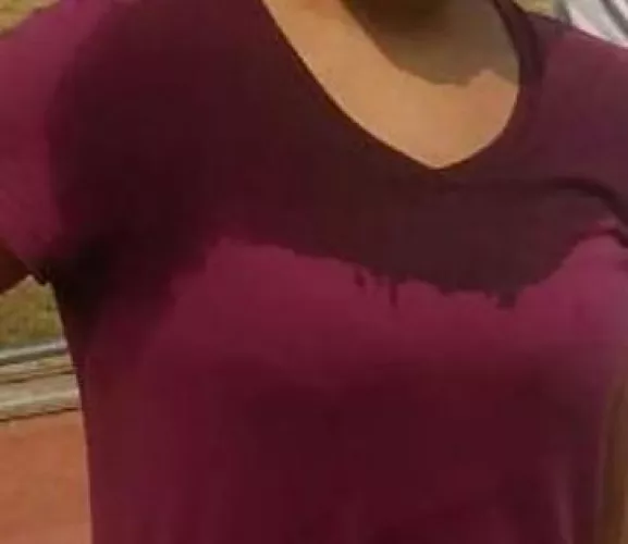 Got quite sweaty after a run :D