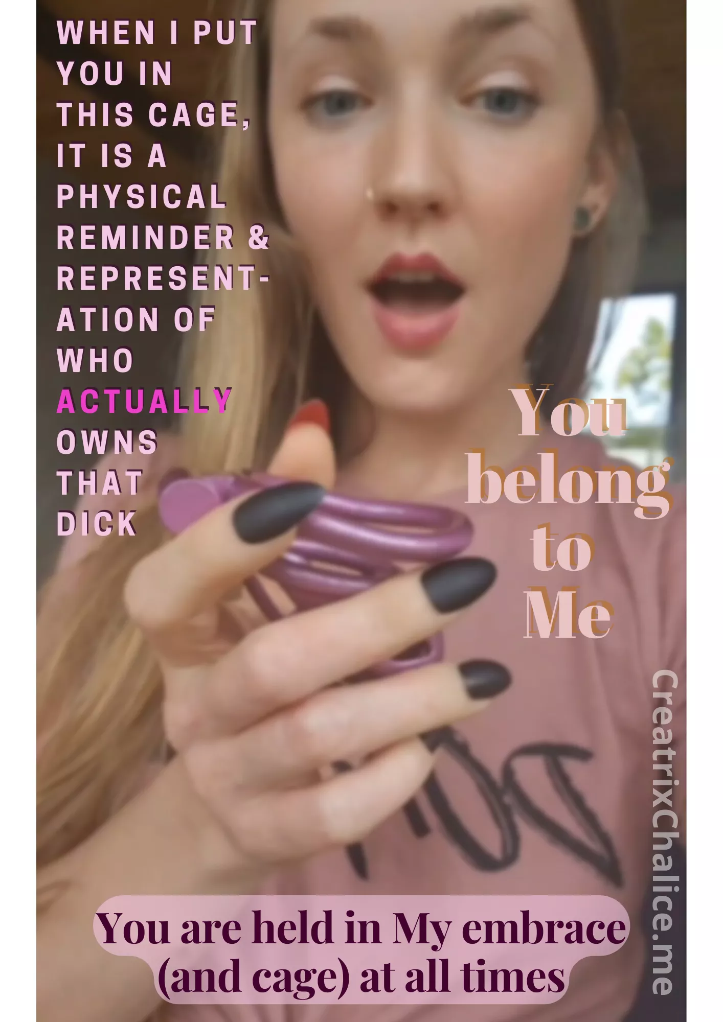 It is a physical reminder...