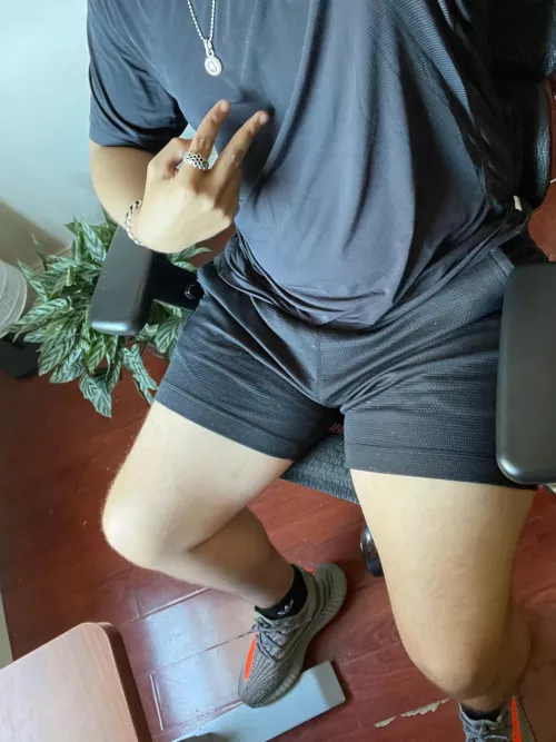 Just relaxing in my shorts