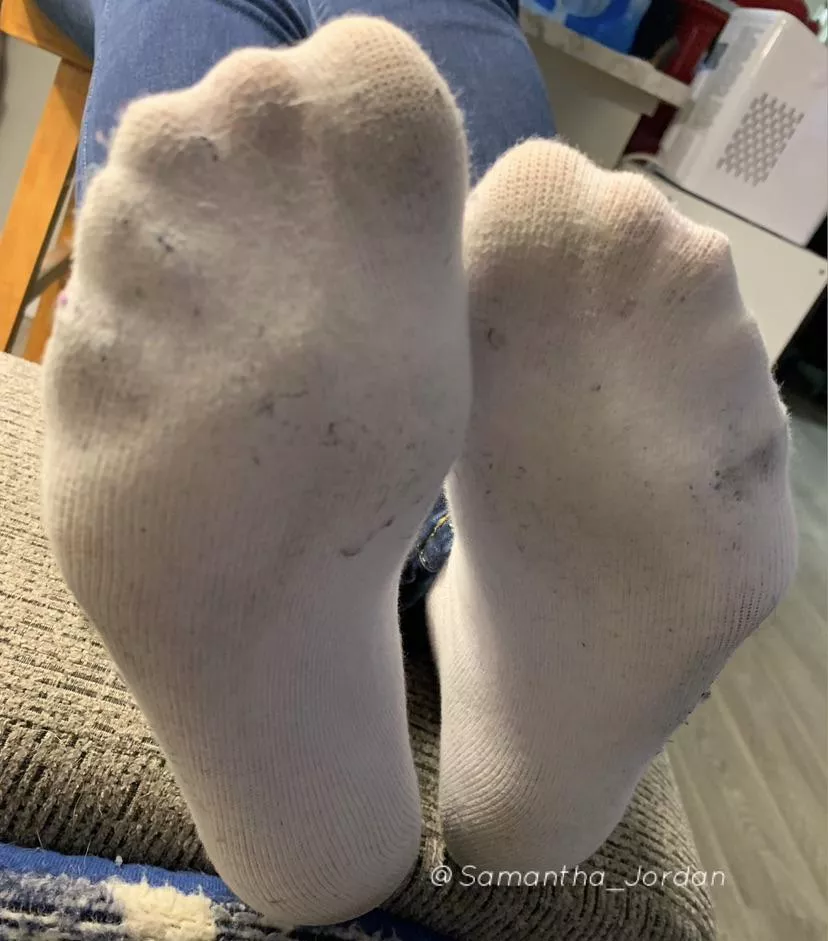 Morning feet prints.