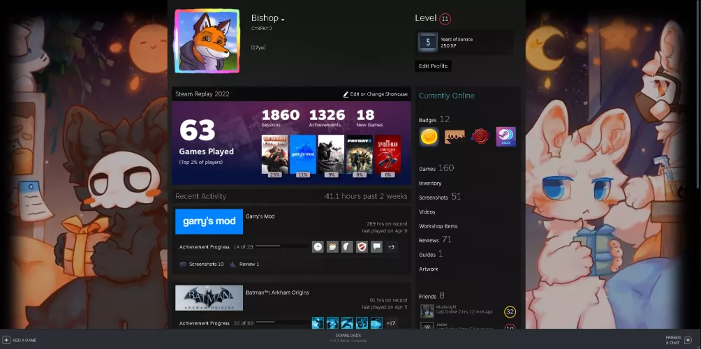 My steam profile, how's it look?