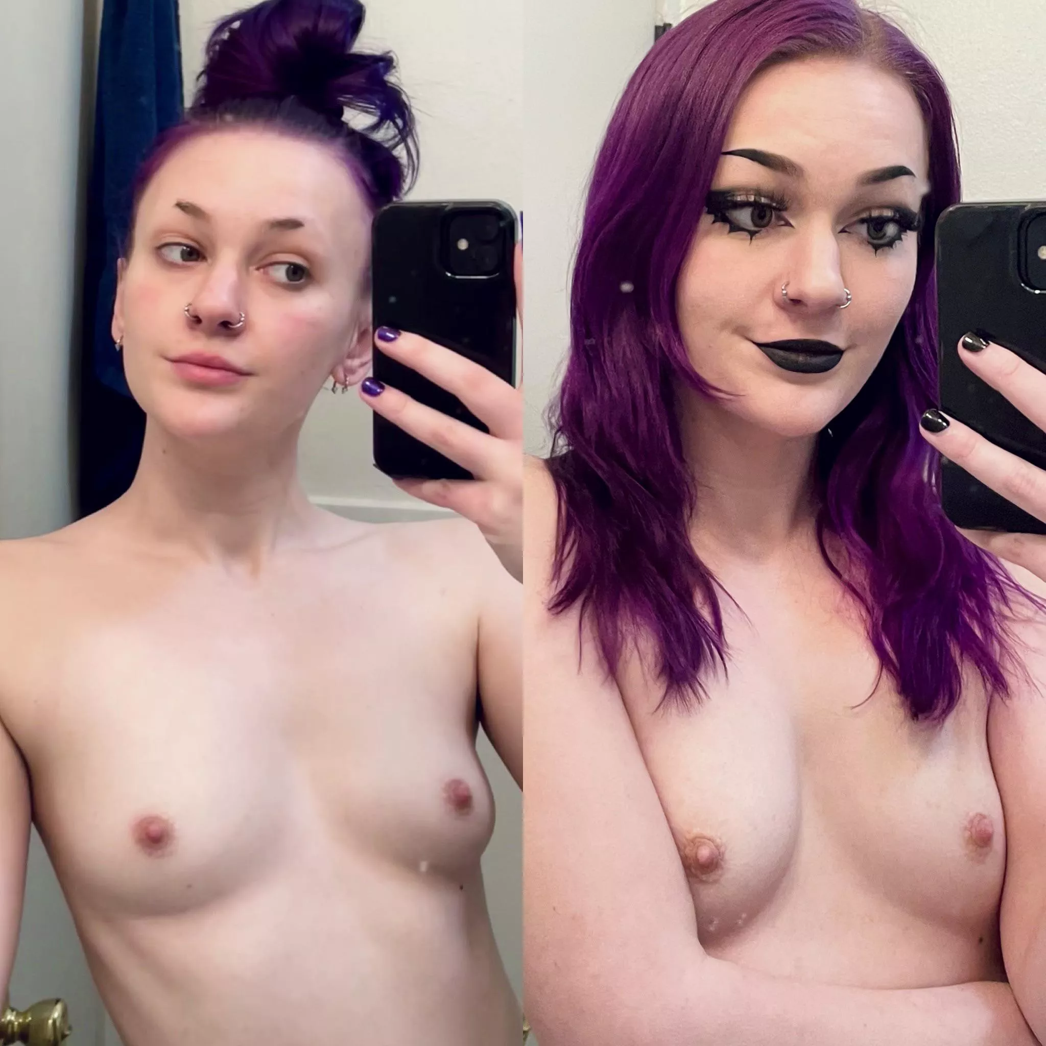 No makeup vs all made up