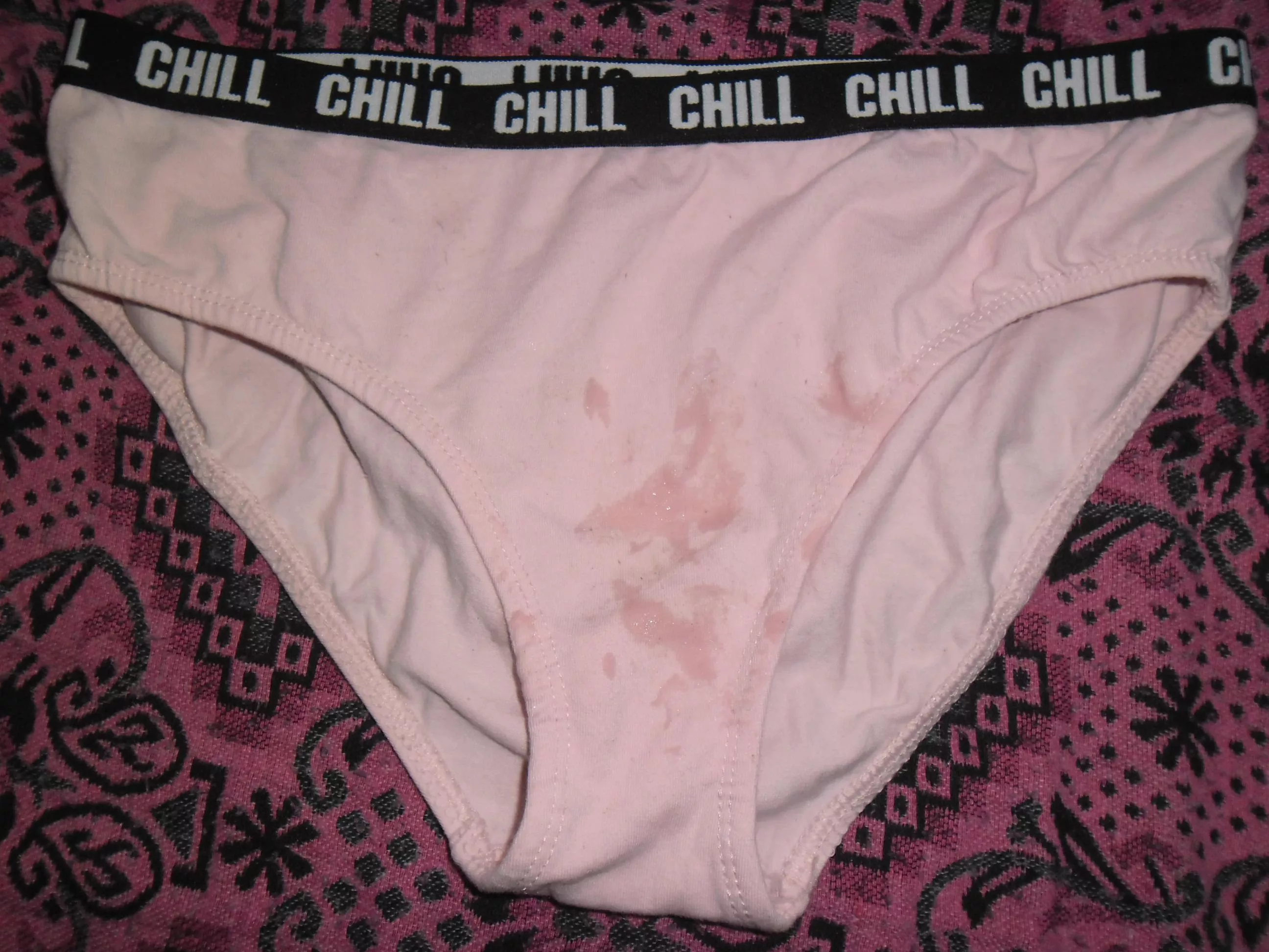 precum on her panties