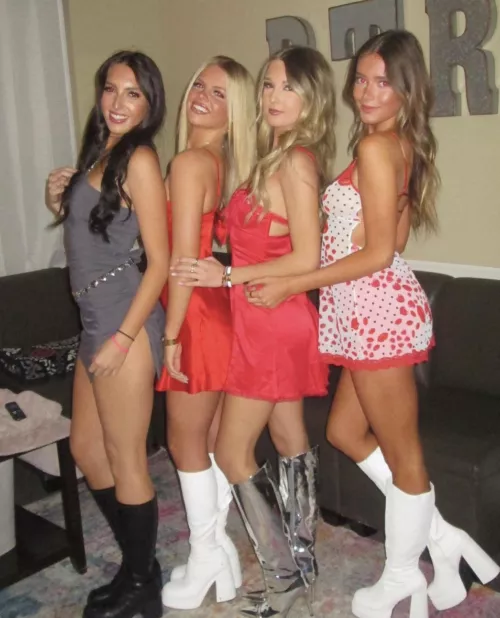 Short dresses and boots