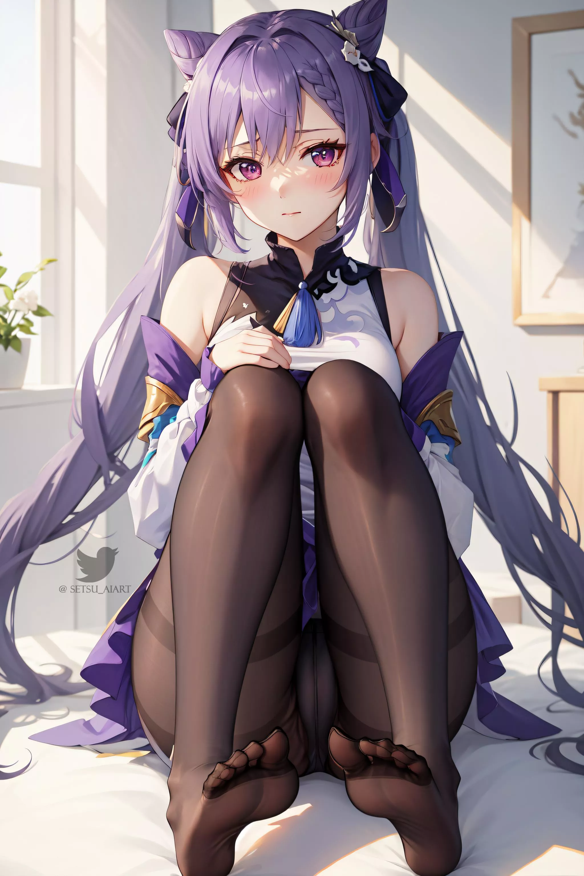 Shy Keqing (Genshin)