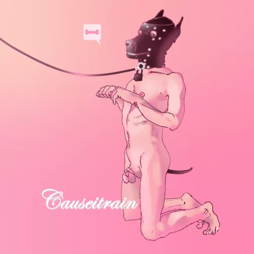 The good puppy, artwork by me