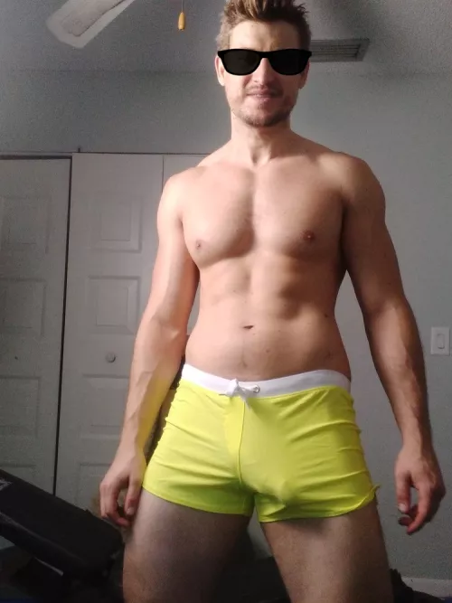 These Swim Trunks Ended Up Being Somewhat Revealing...