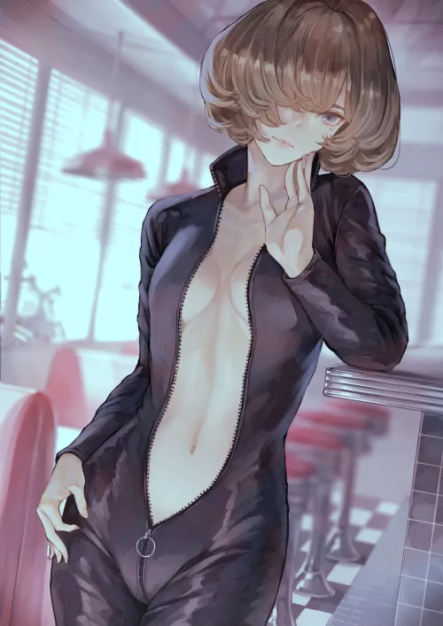 Unzipped At The Diner (Takagaki Kaede) [Idolmaster]