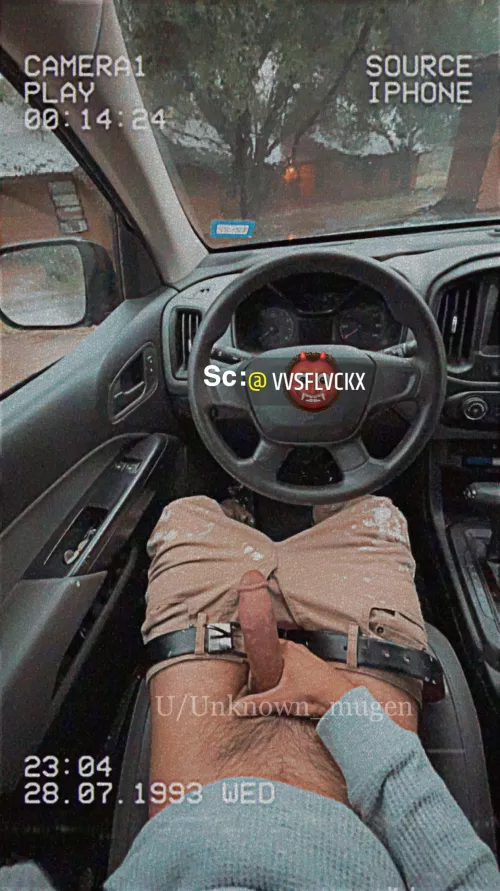 When it rains I like to have fun in my work truck