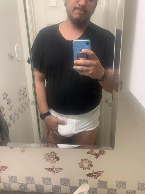 Freshly bought tighty whities