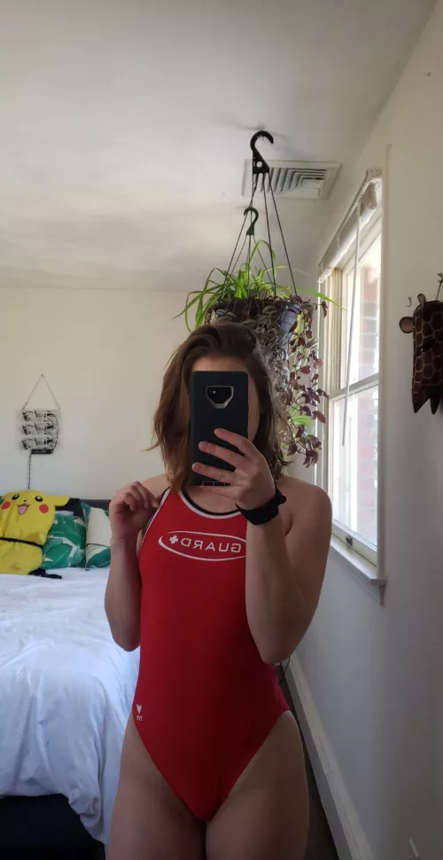 Front view of the swimsuit! Can you tell where all my fat goes? :b (F)