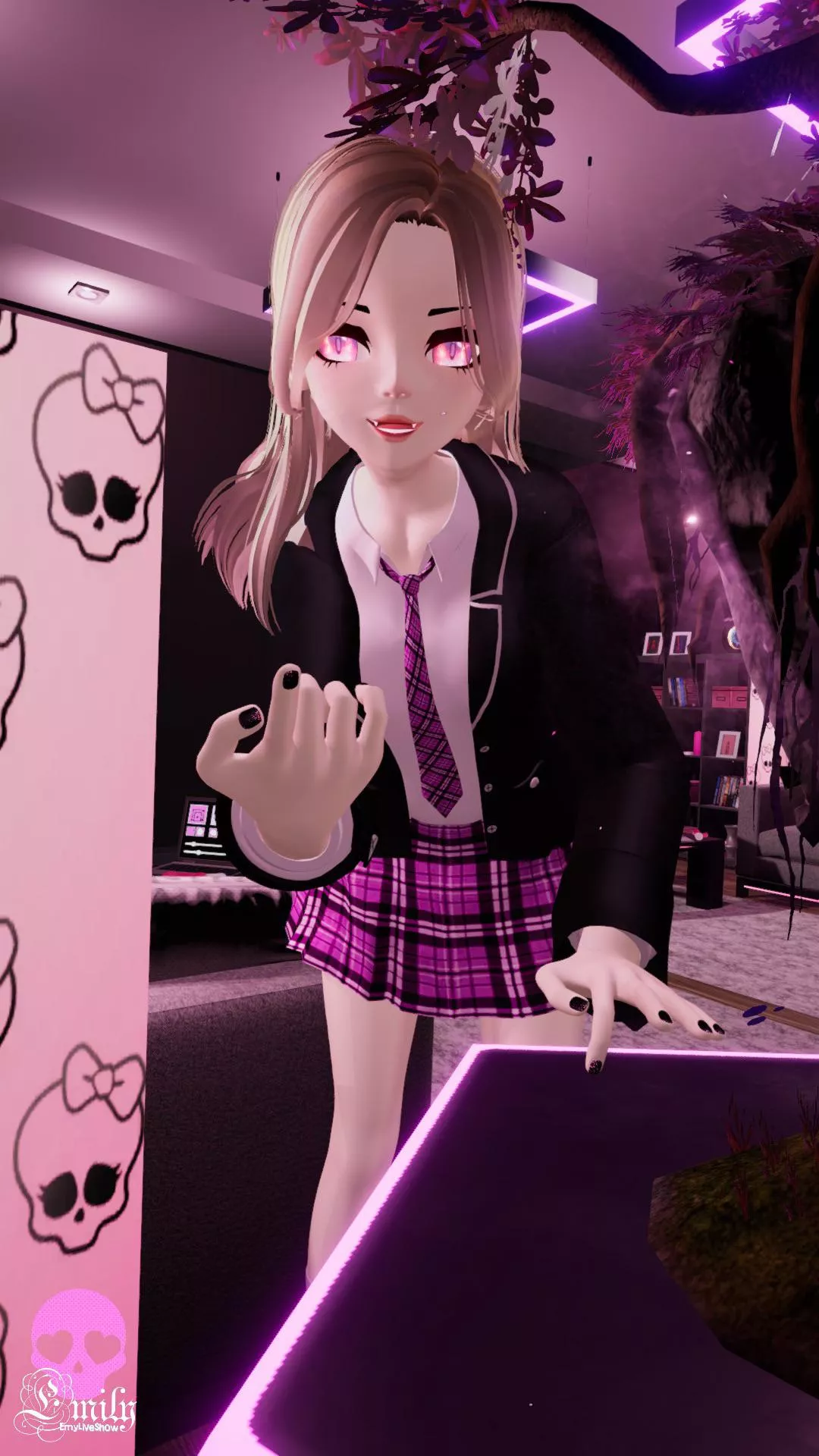 How did you sneak into my room? Don’t be scared I will punish you softly🥰 https://chaturbate.com/emyliveshow