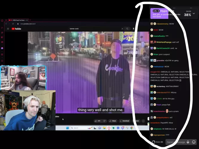 How to make the chat in the mobile app not cover the stream