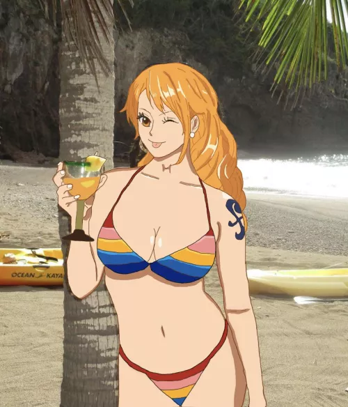 I drew Nami as a model (OC)