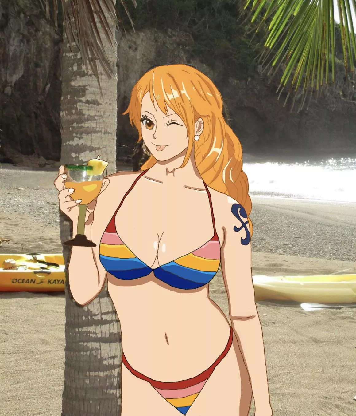 I drew Nami as a model (OC)