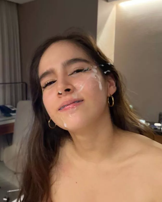 I love having my face covered in cum