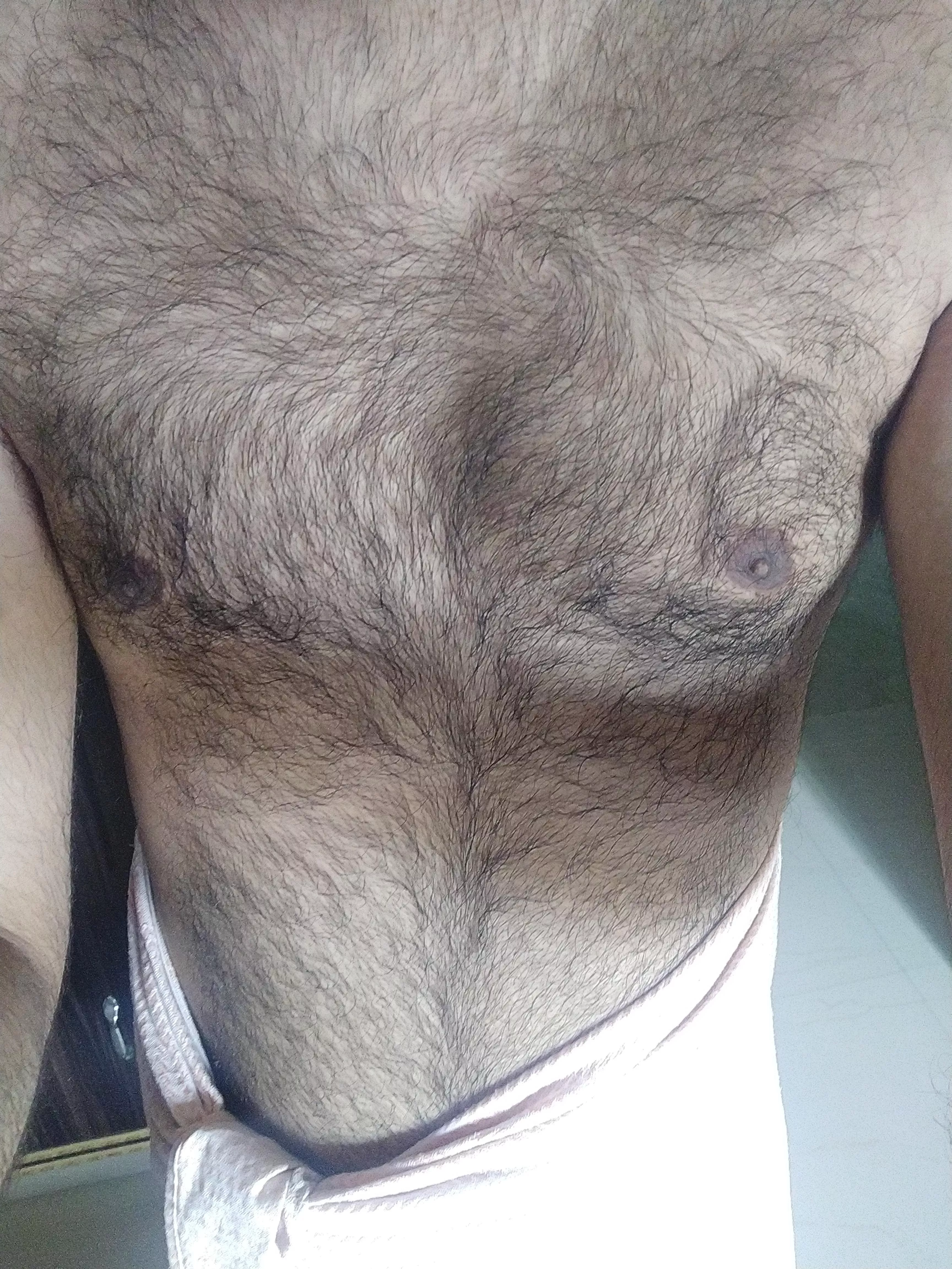 Indian hairy chest