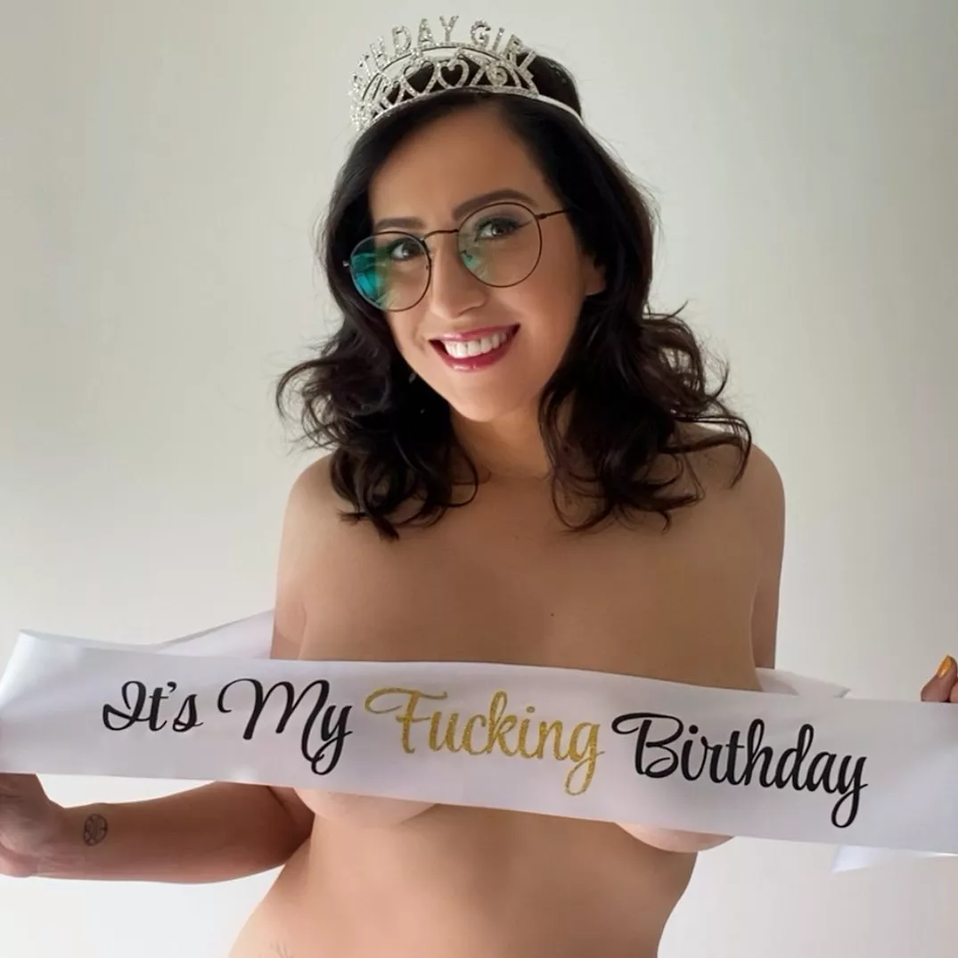 It's April's birthday sometime.