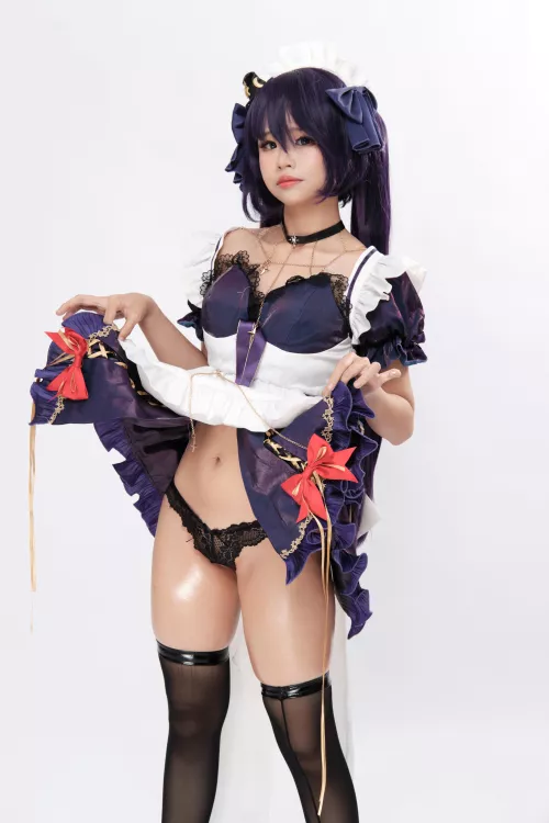 Mona Maid from Genshin Impact by Hazamiin_cos