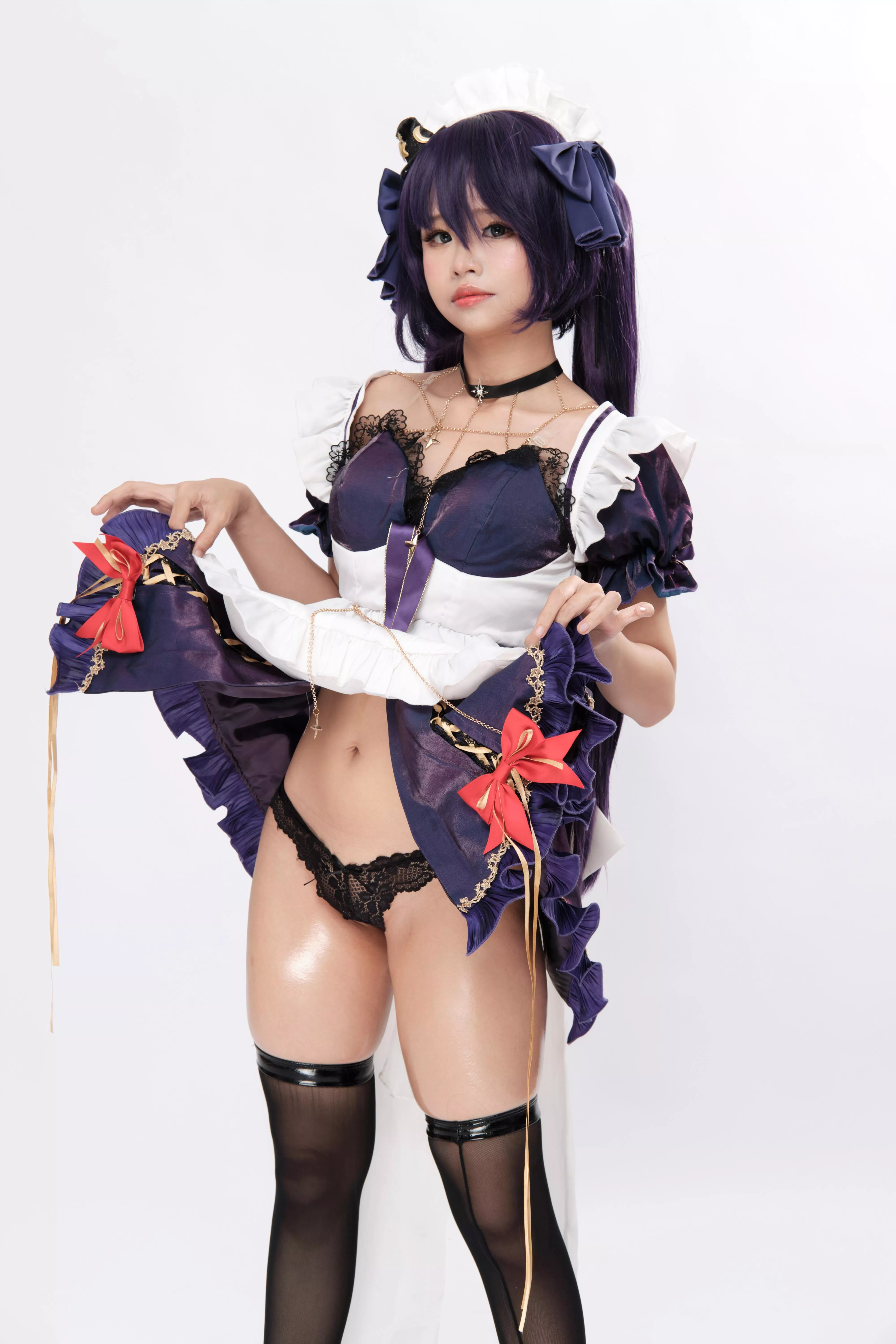 Mona Maid from Genshin Impact by Hazamiin_cos