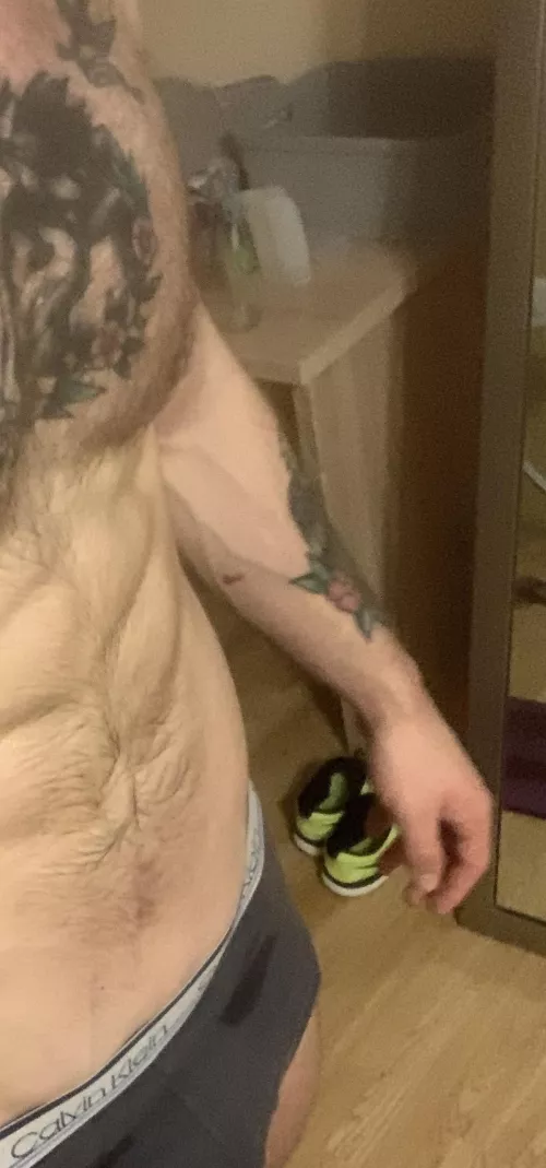 Still sweaty after working out