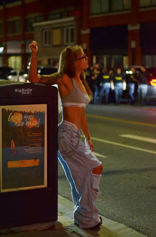 Strolling the streets at night, with the enforcers never far behind