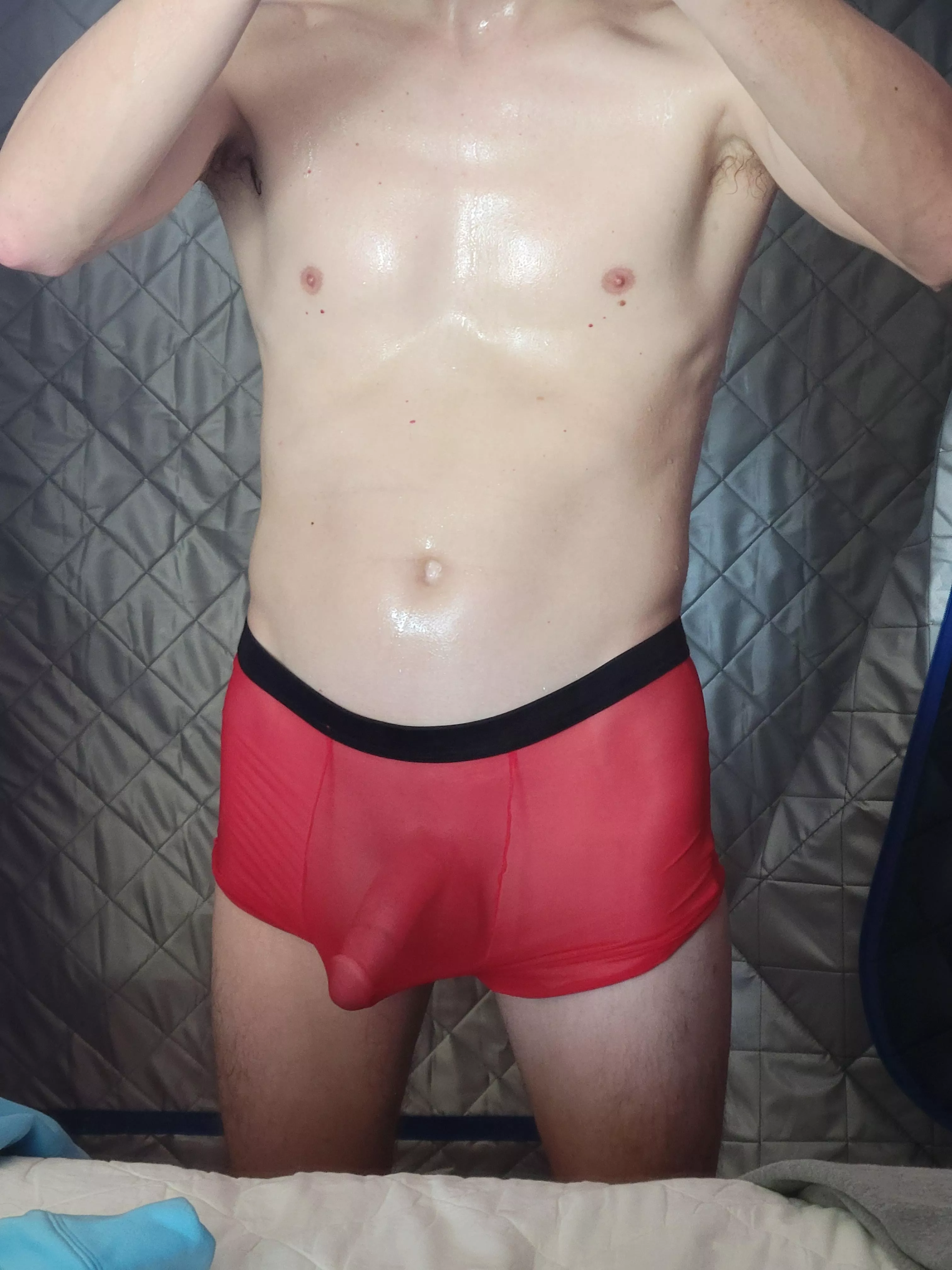 After workout sweat...(M)