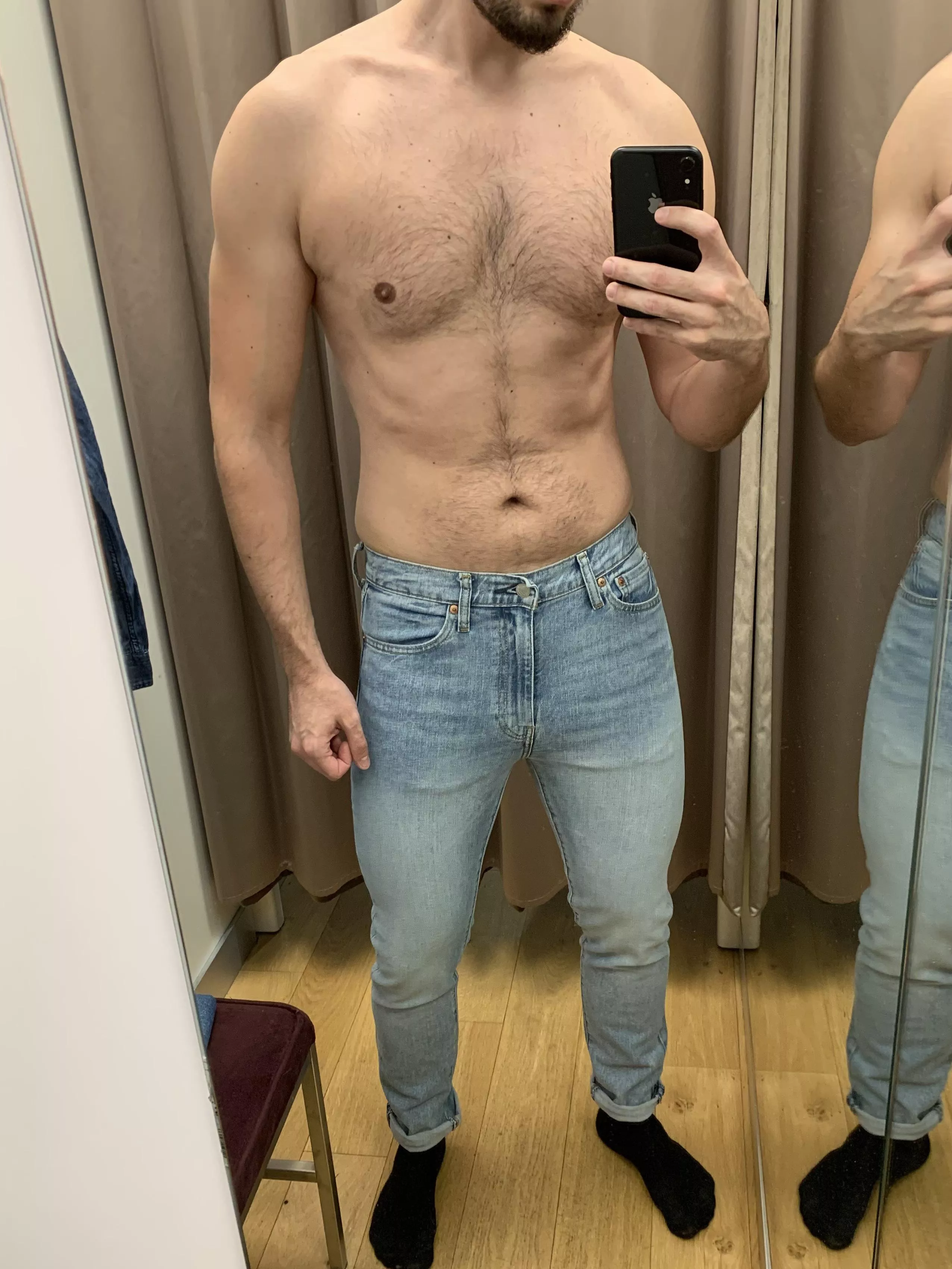 Daddy shopping alone