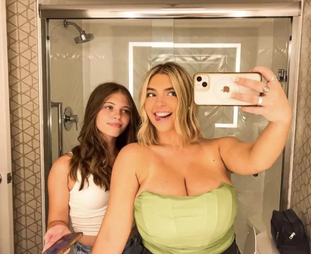 Girl on the left doesn’t seem as enthusiastic.