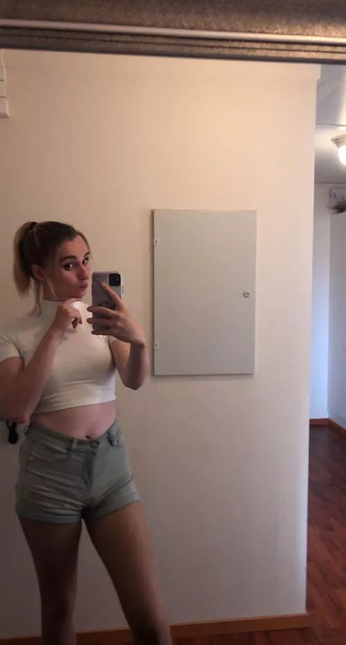 I can’t believe I look like this my sissy journey is going so well