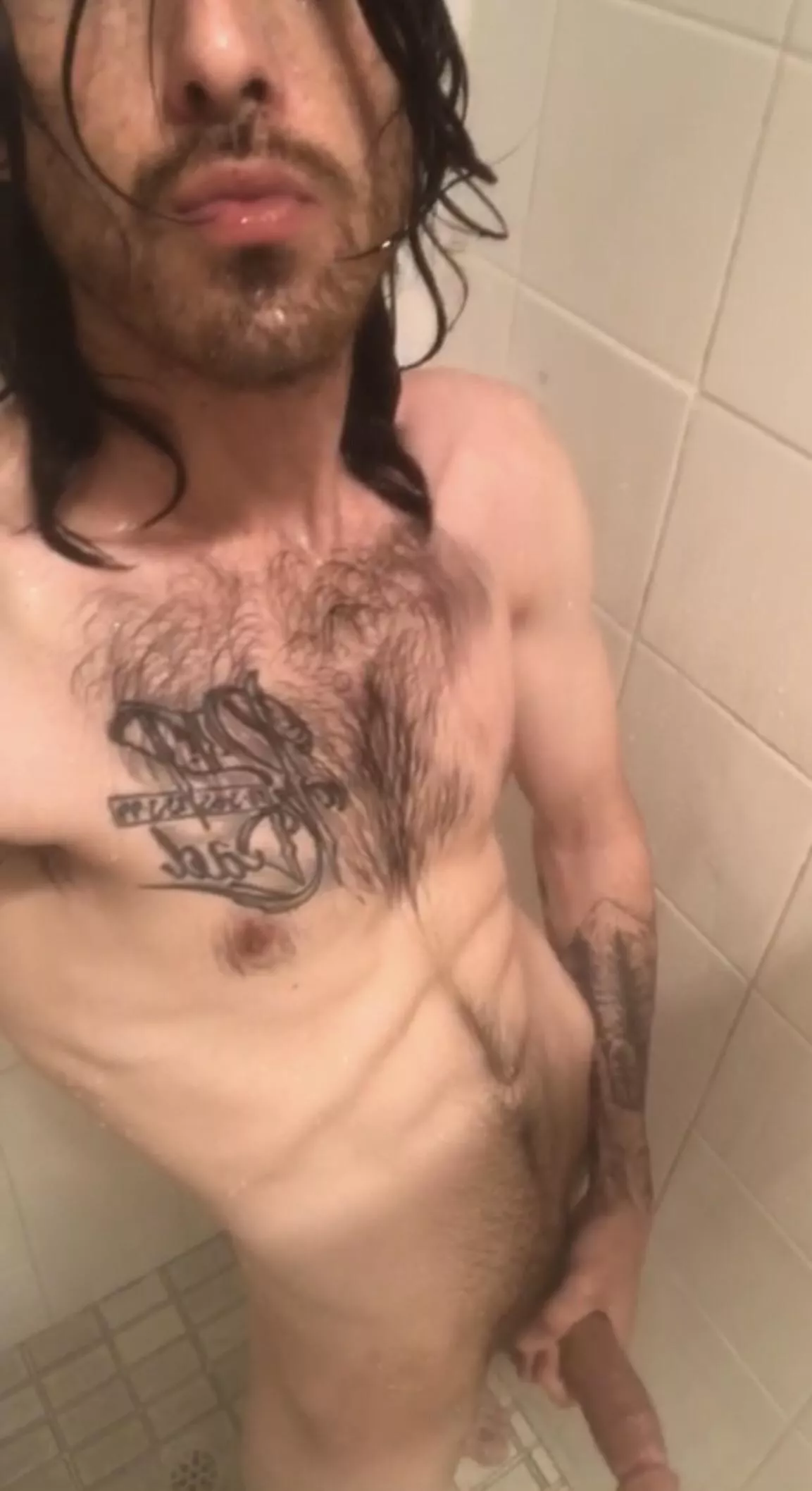 I Love stroking my cock in the shower 😉