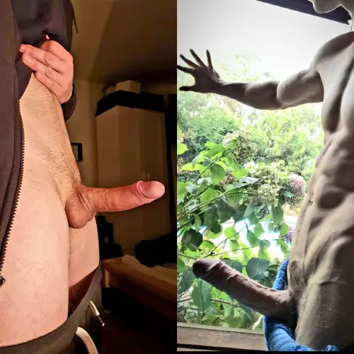 Left Vs. Right. Who’s got the better body and cock?
