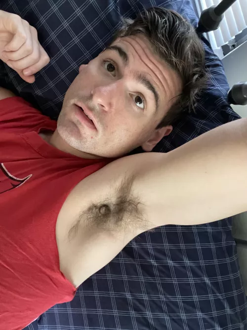 What a hot morning selfie