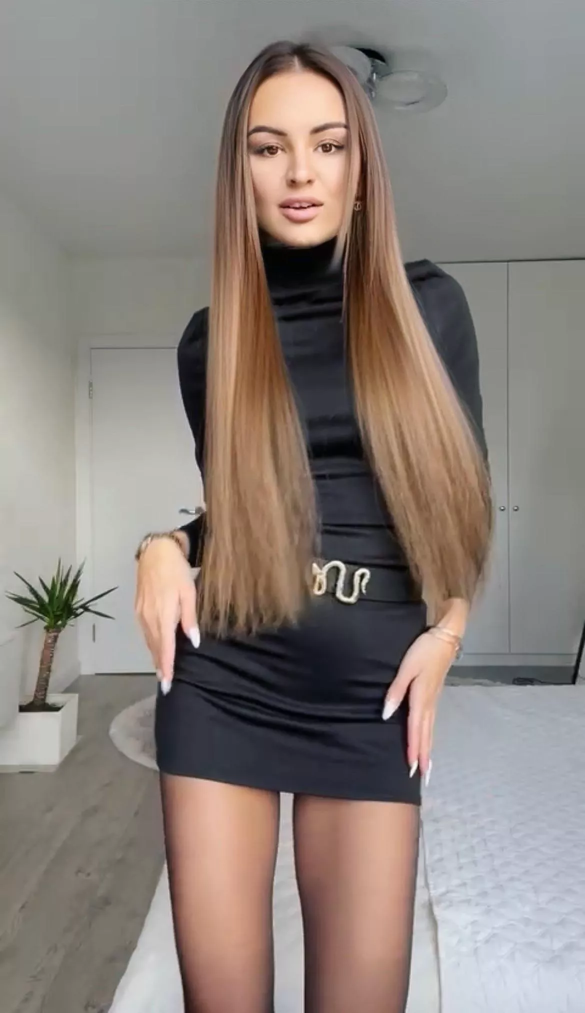 When in in special mood, I wear invisible black pantyhose