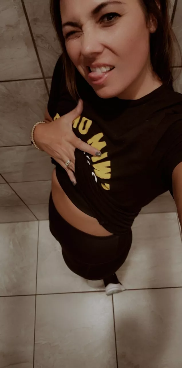 Working hard at the gym