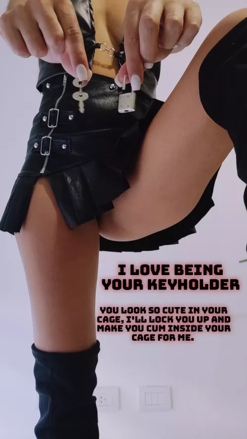 you look very pretty in your cage, I will never take it away from you