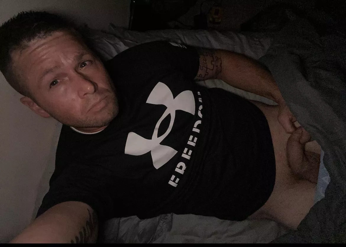 [40] dad just started edging his soft cock