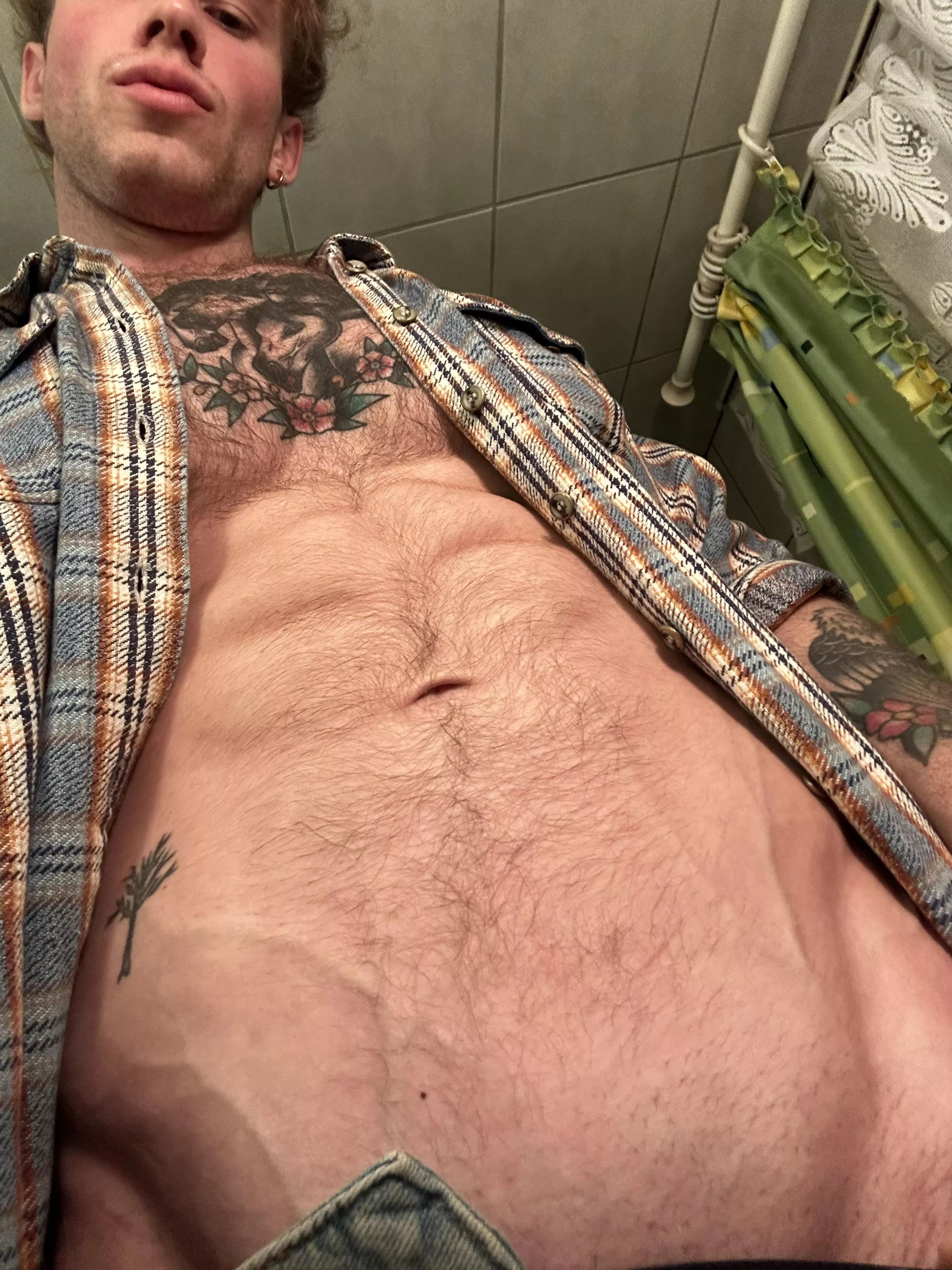 Flannel shirt really matches my V