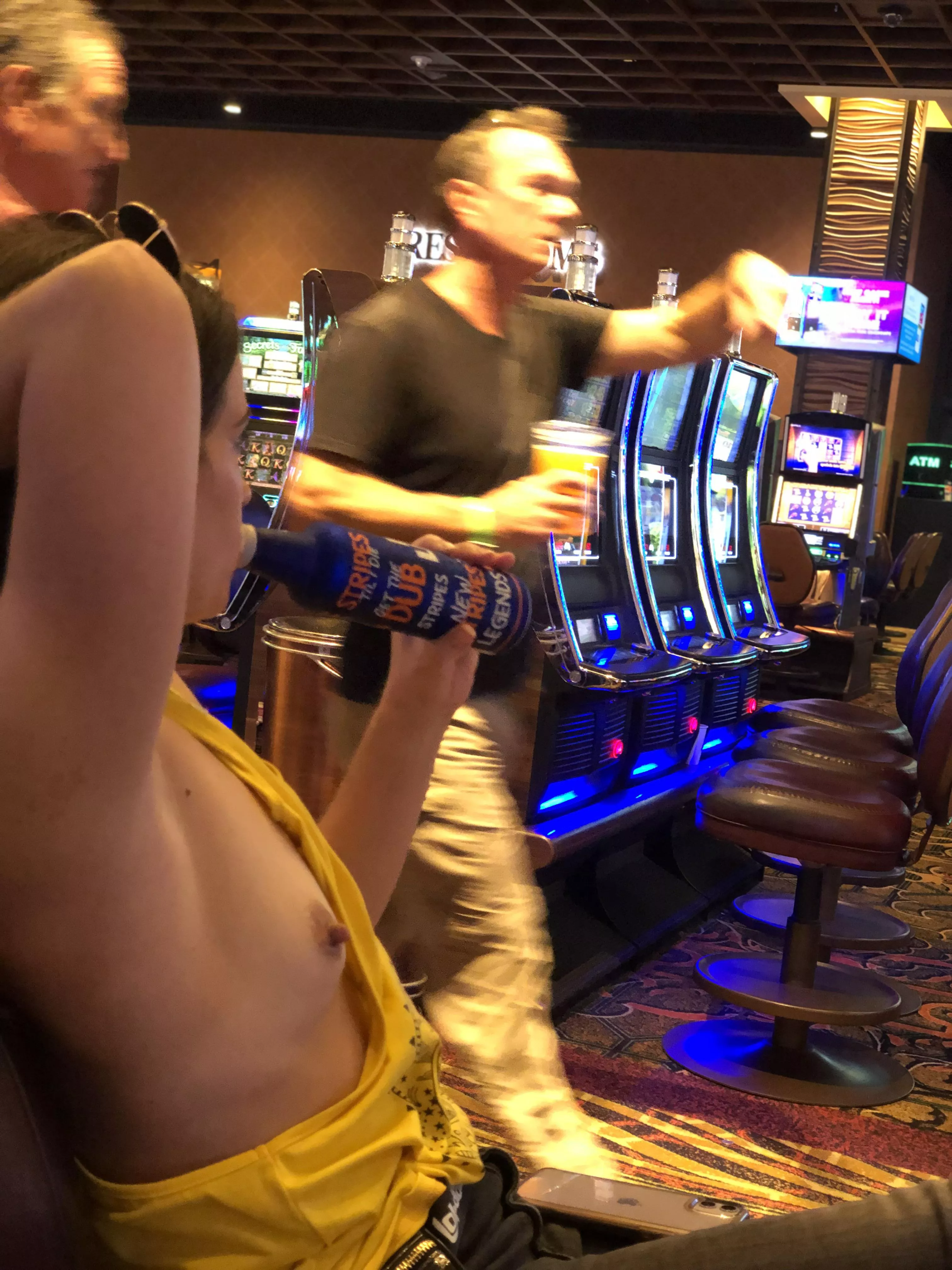 Just a side eye away from a titty show