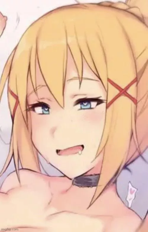 LF color source : 1girl , heart eyes, blonde hair, blue eyes, open mouth, saliva , collar , Darkness , Konosuba , cleavage LF color source : 1girl , heart eyes, blonde hair, blue eyes, open mouth, saliva , collar , Darkness , Konosuba , cleavage