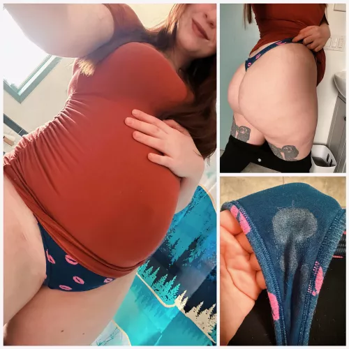 Limited time left to get a pair of creamy pregnancy panties!😍I’ve been told my scent is intoxicating. [Selling] [US] telegram: kinkykat94 kik: xredheadbeautyx prices in comments