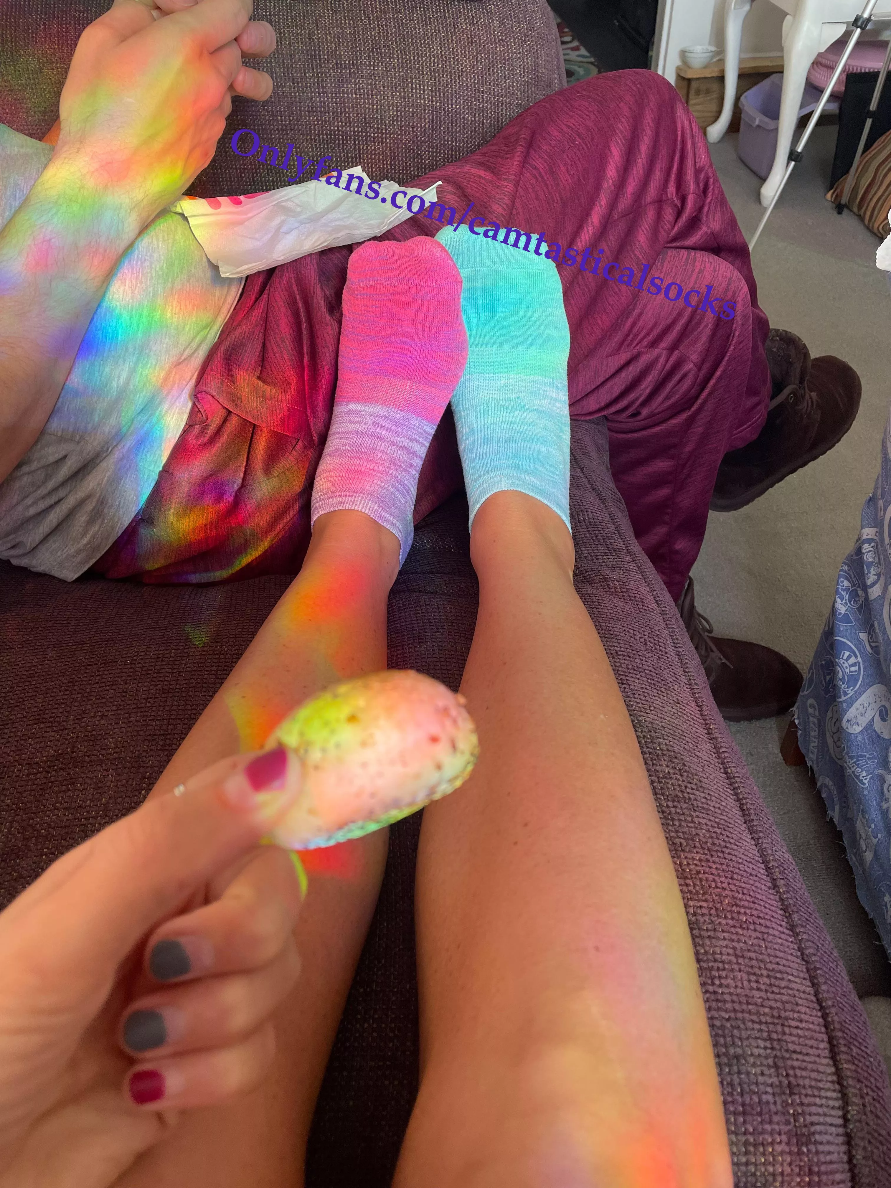 Mismatched Ankle Socks female