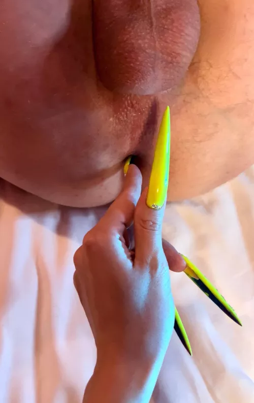 Only me can use my long nails by such way