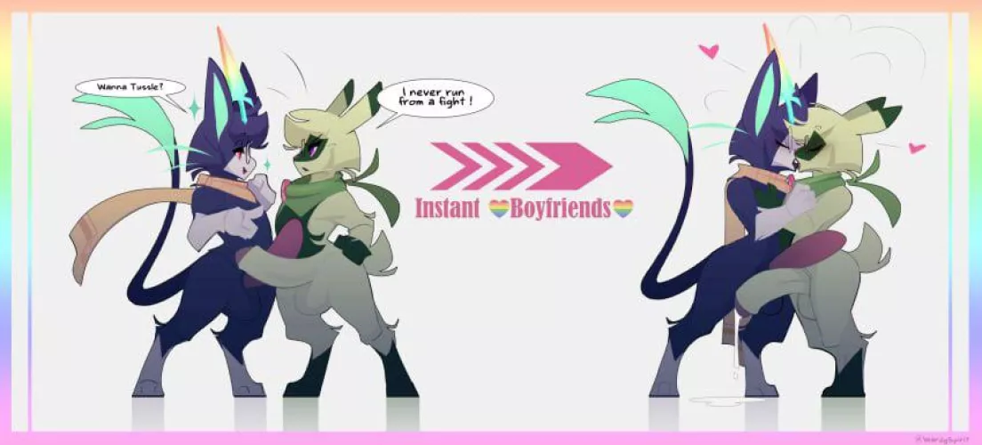 Rule 63!Yuumi/Floragato (warden006) (crossover, League of Legends)